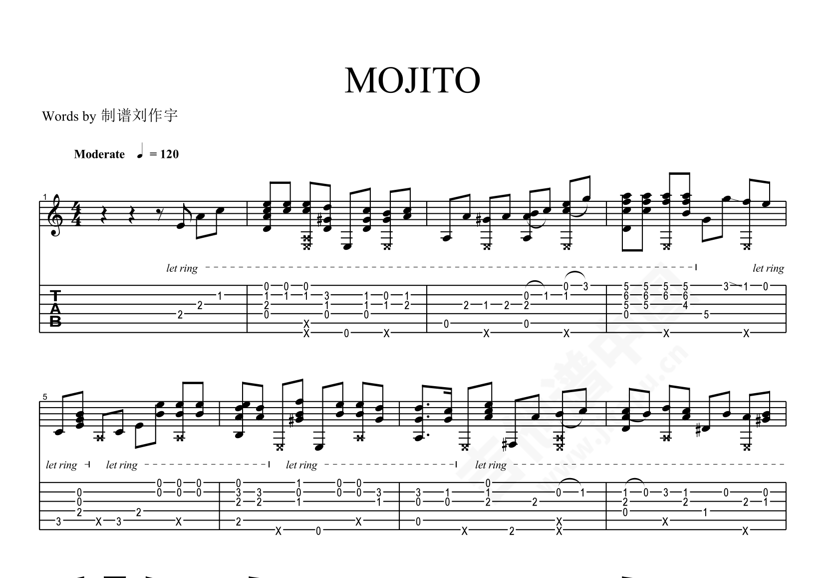 爵士乐和弦练习吉他谱(PDF谱,基础乐理,和弦,练习曲)_Steve Krenz