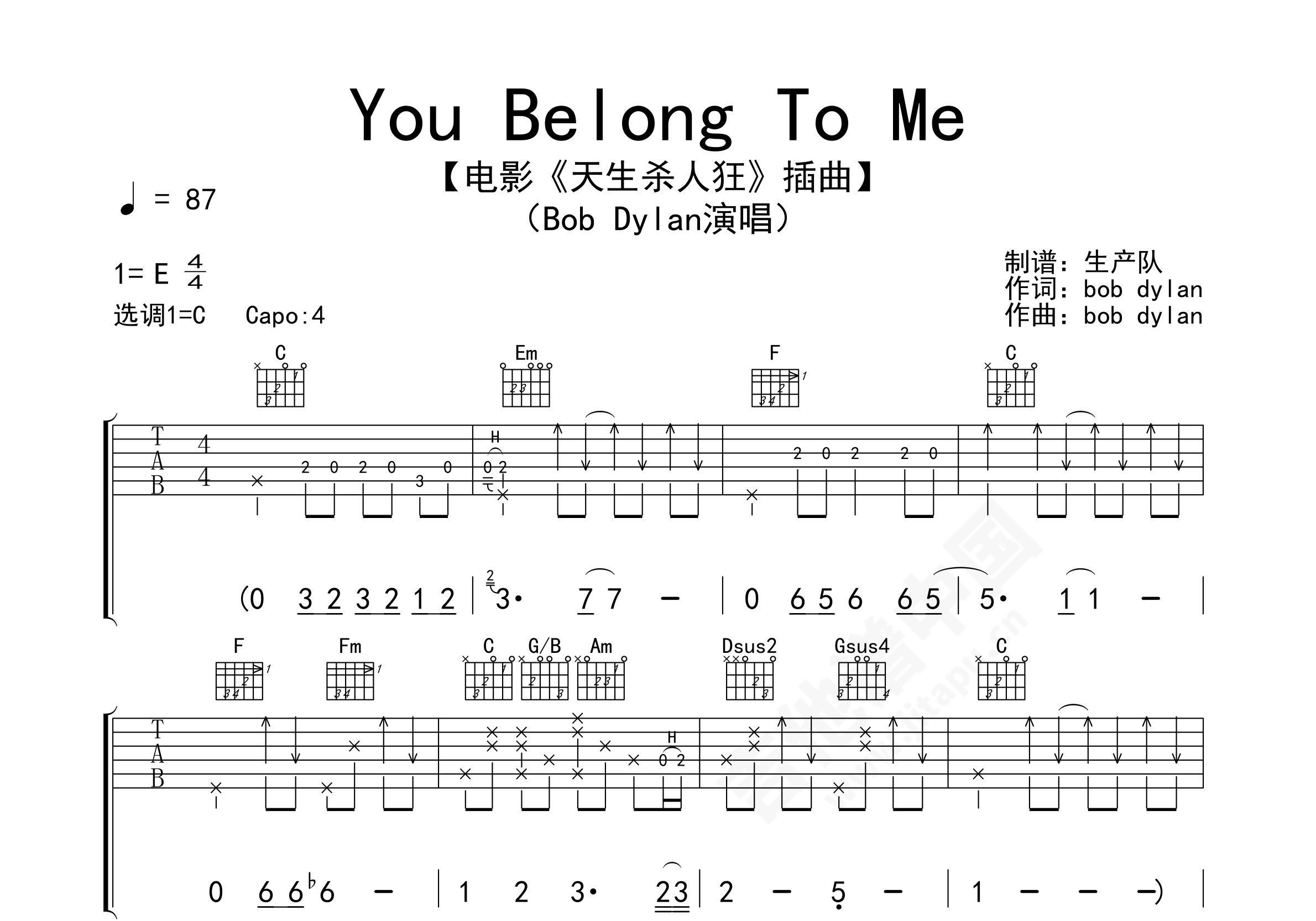 Say You, Say Me吉他谱 Lionel Richie 进阶A♭大调民谣 弹唱谱-吉他谱中国